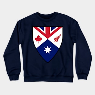 CANZUK: Canada, Australia, New Zealand, United Kingdom (Shield Design) Crewneck Sweatshirt